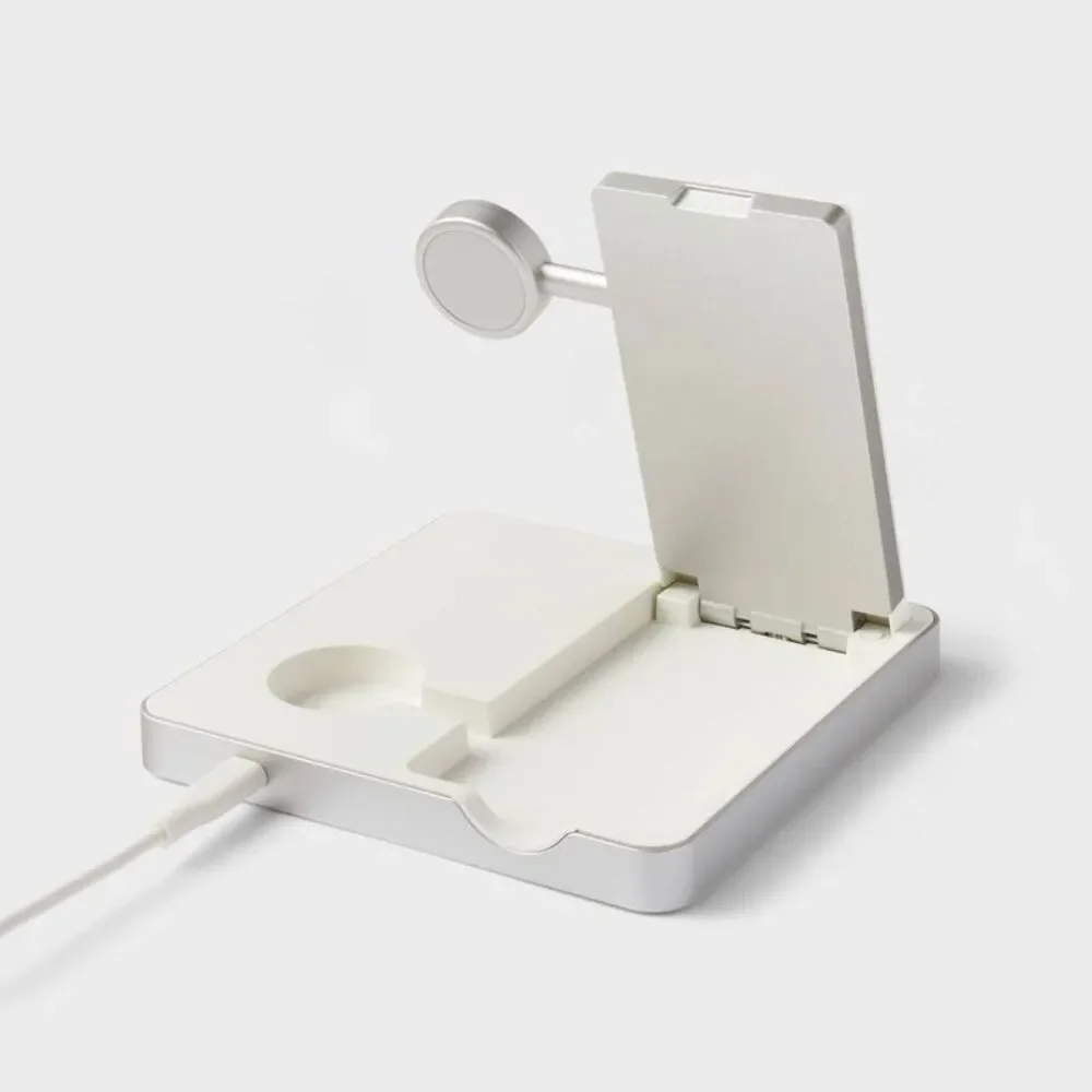 3 in 1 Charger for iPhone Watch and Apple AirPods - heyday White